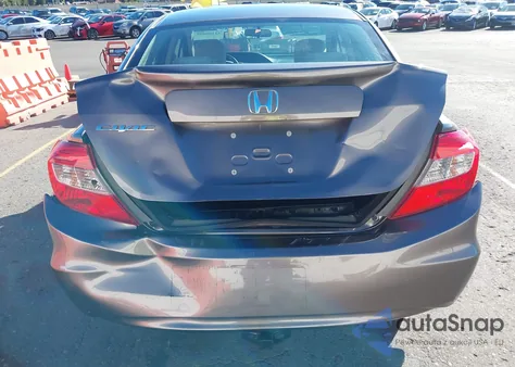 2012 Honda Civic Lx z USA, uszkodzony, nr VIN 19XFB2F52CE387780